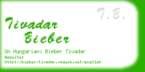 tivadar bieber business card